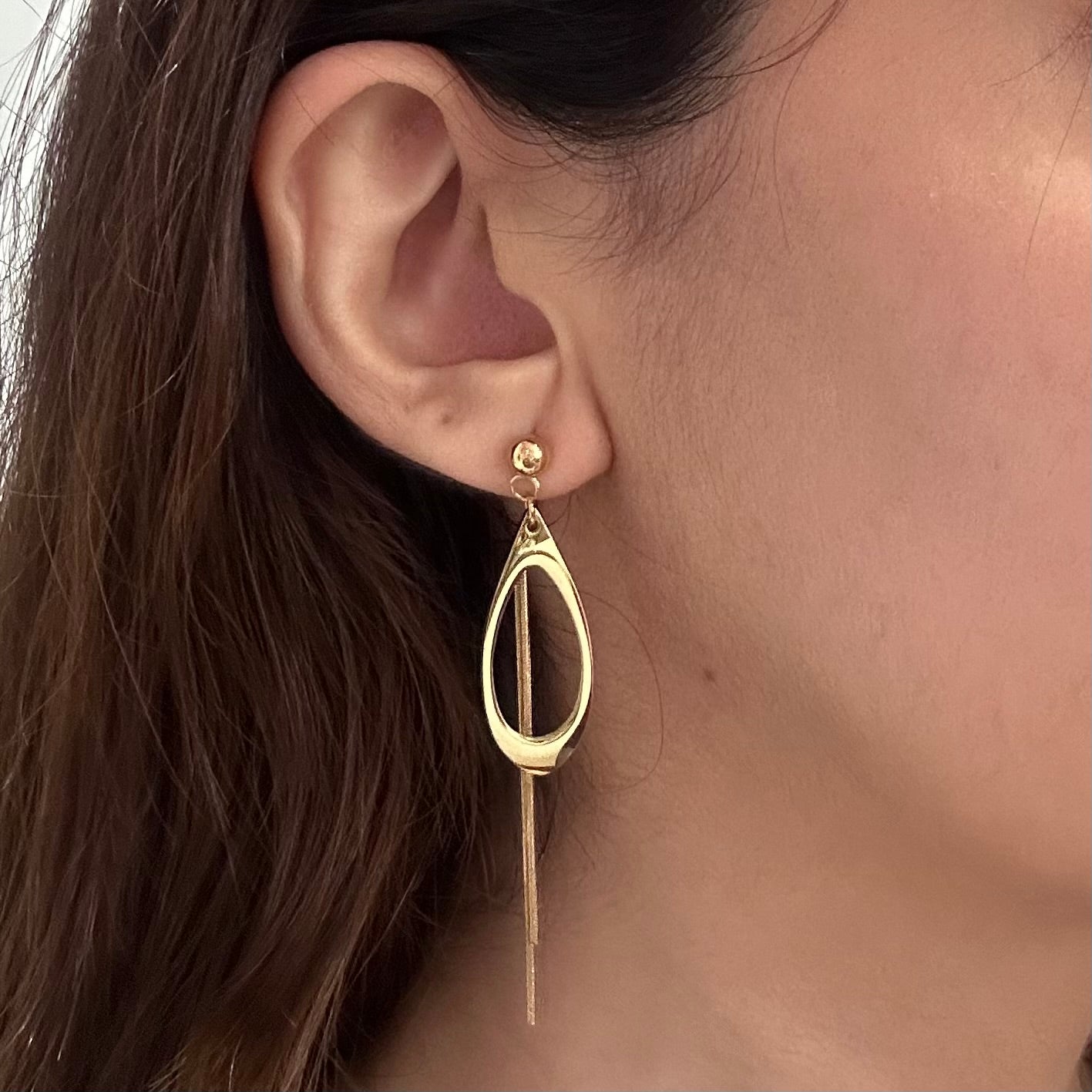Teardrop Threader Earrings