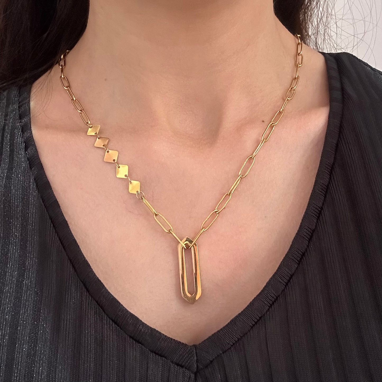 Linear Charm Necklace