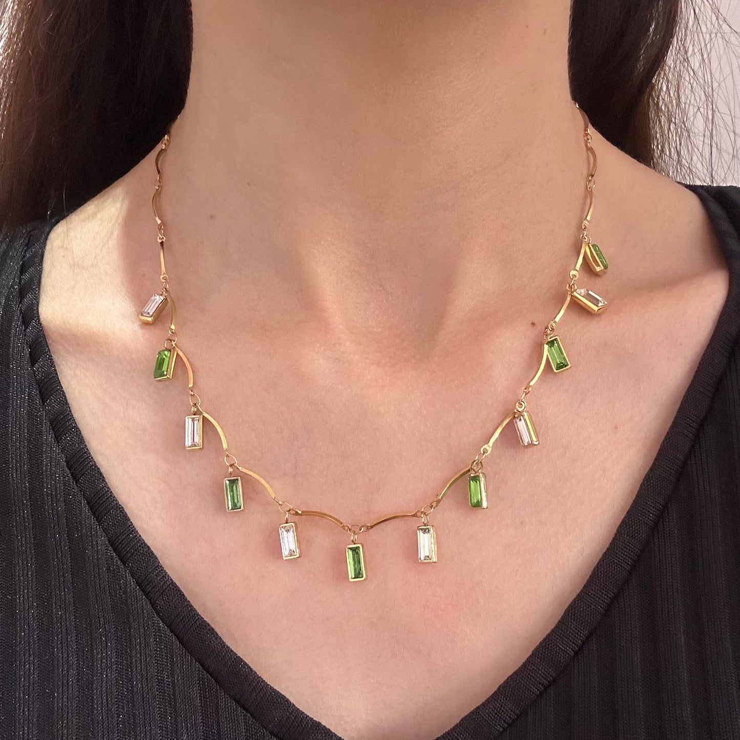 Verdé Drops Necklace