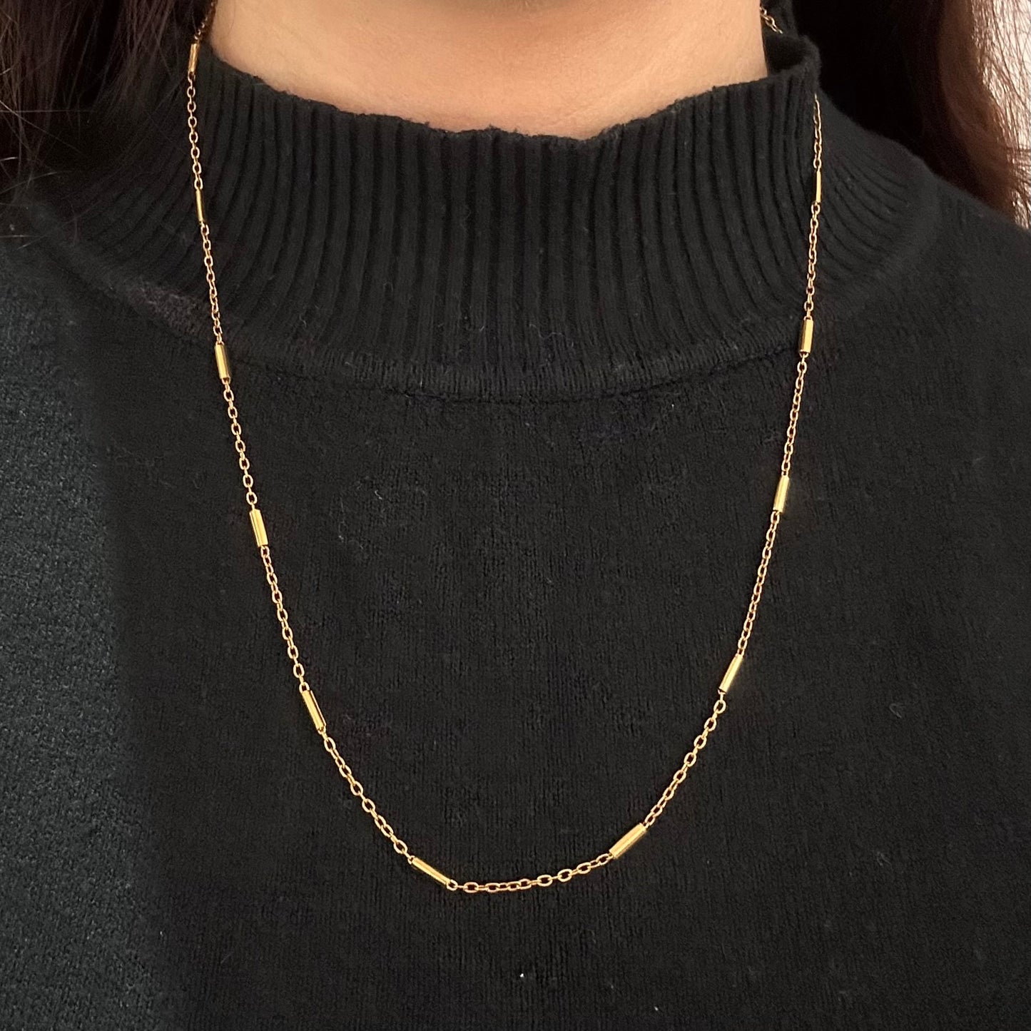 Golden Rain Necklace